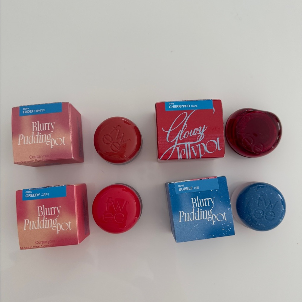 FWEE Lip and Cheek Blurry Pudding Pot any 2 colors all new
